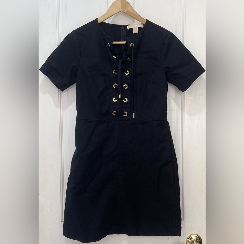 Michael Michael Kors Short Sleeve Black Dress Size 0